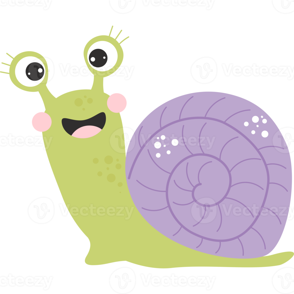 snail. Funny mollusk-snail png