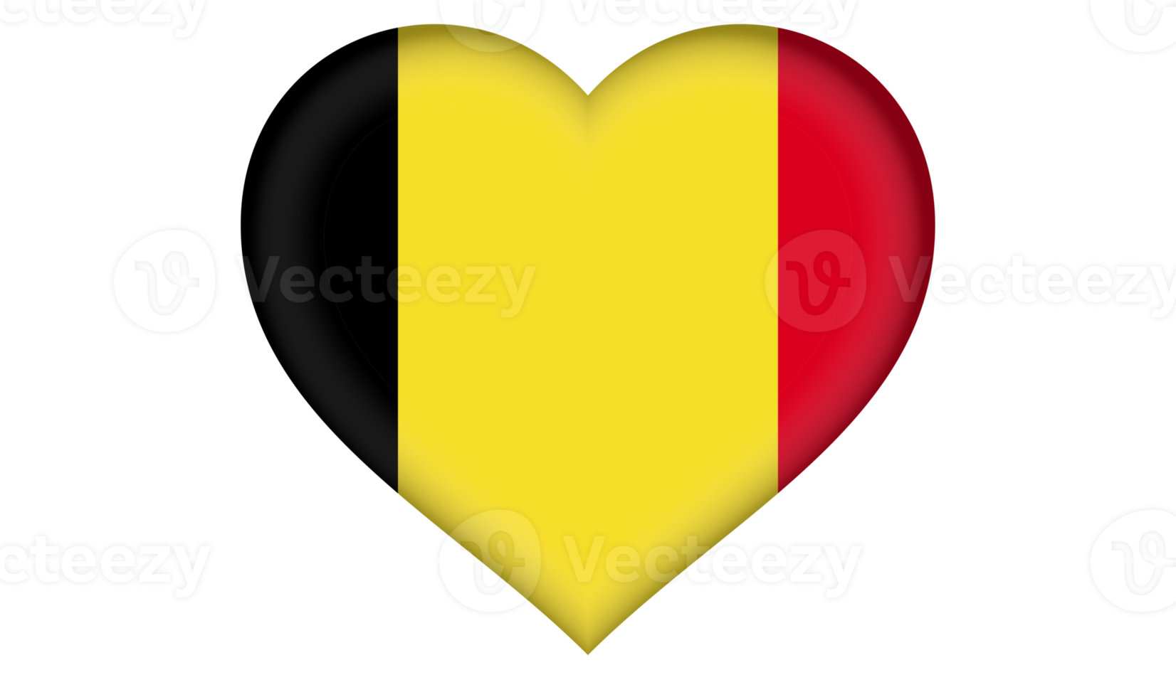 icono de la bandera de Bélgica en forma de corazón png