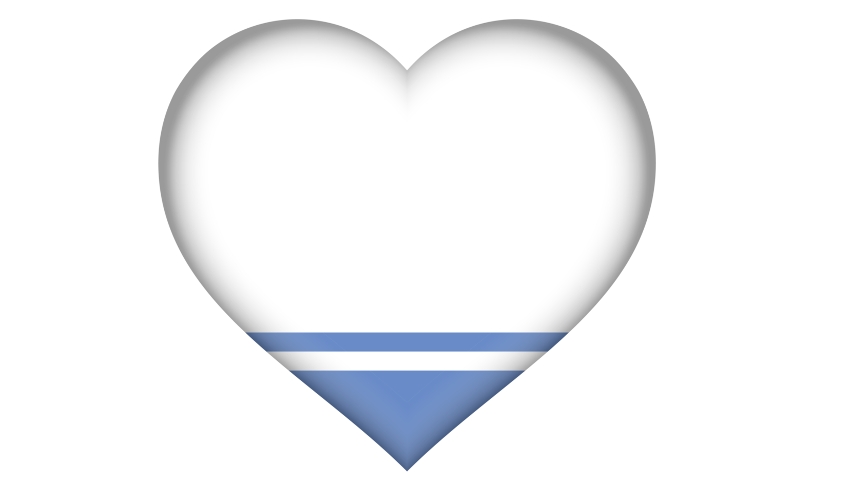 Altai Republic flag icon in the form of a heart png