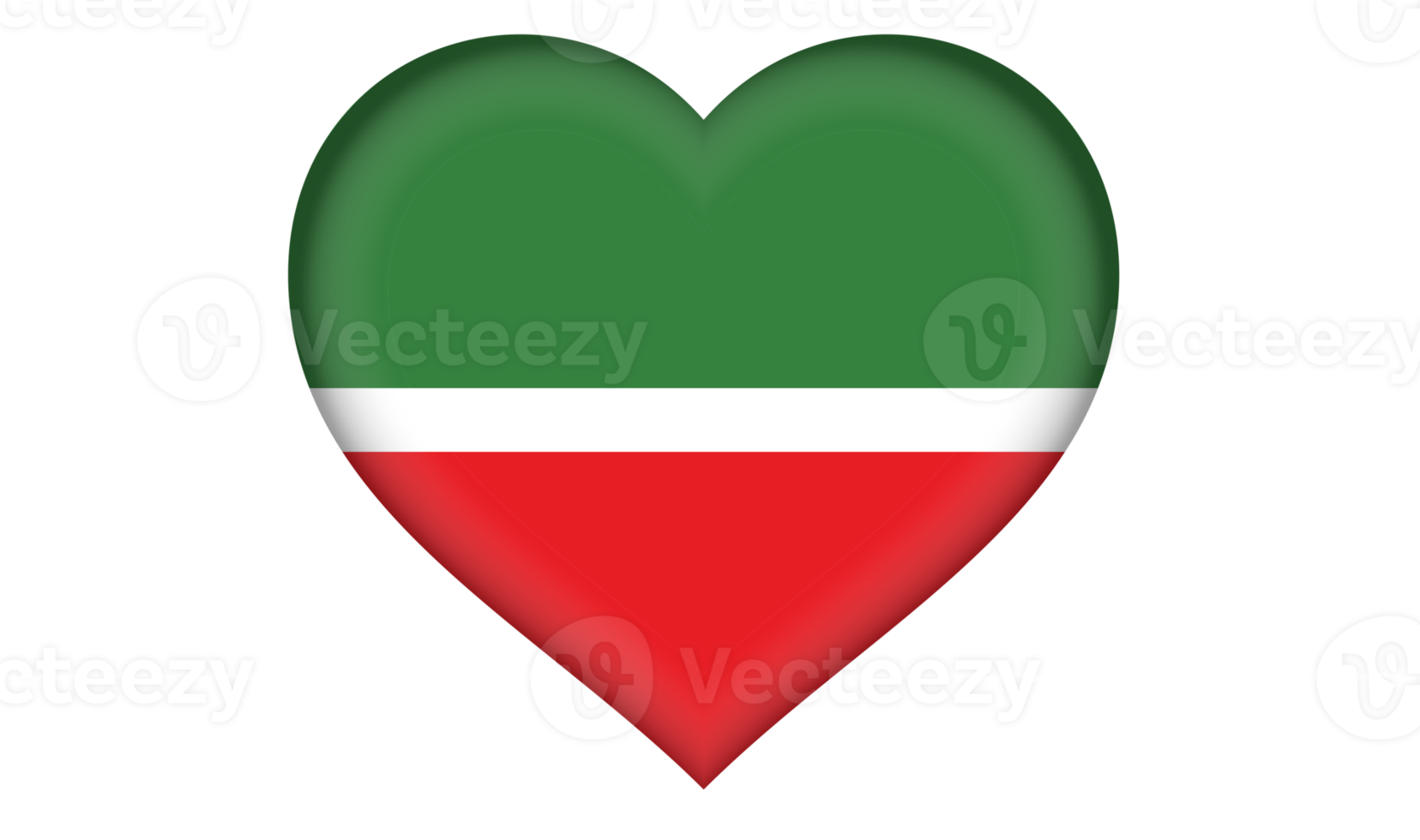 tatarstan flag icon in the form of a heart png