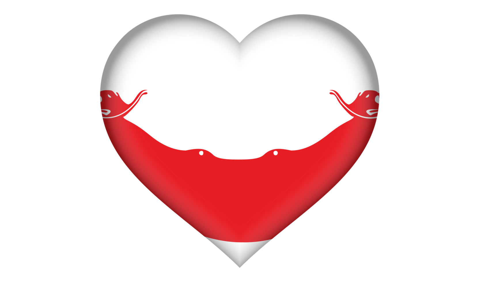 easter island rapa nui flag icon in the form of a heart png