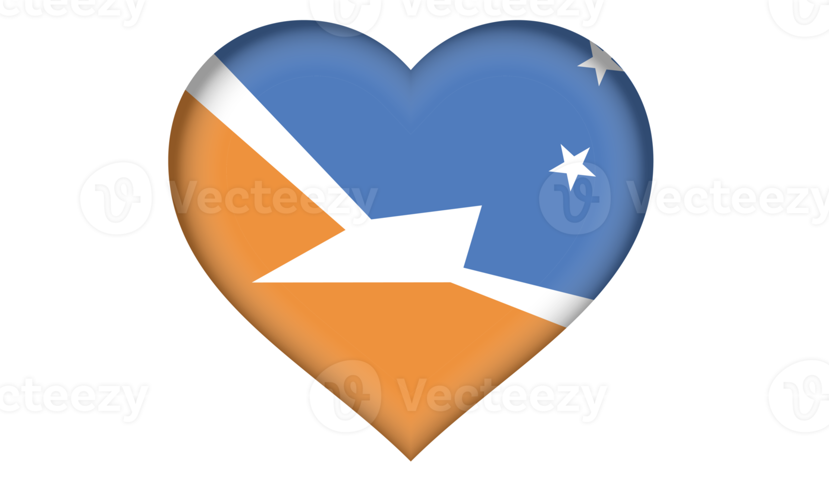 tierra del fuego province argentina flag icon in the form of a heart png