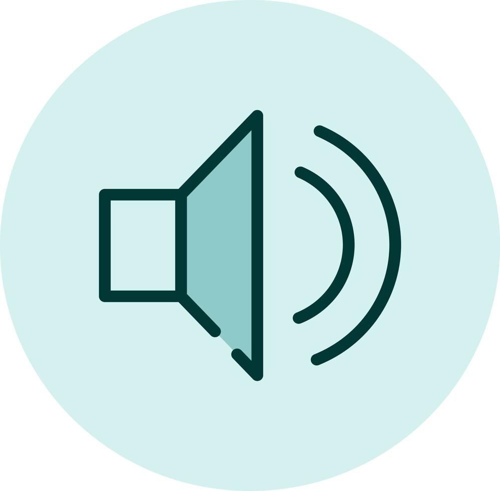 Sound on icon, illustration, vector on a white background.