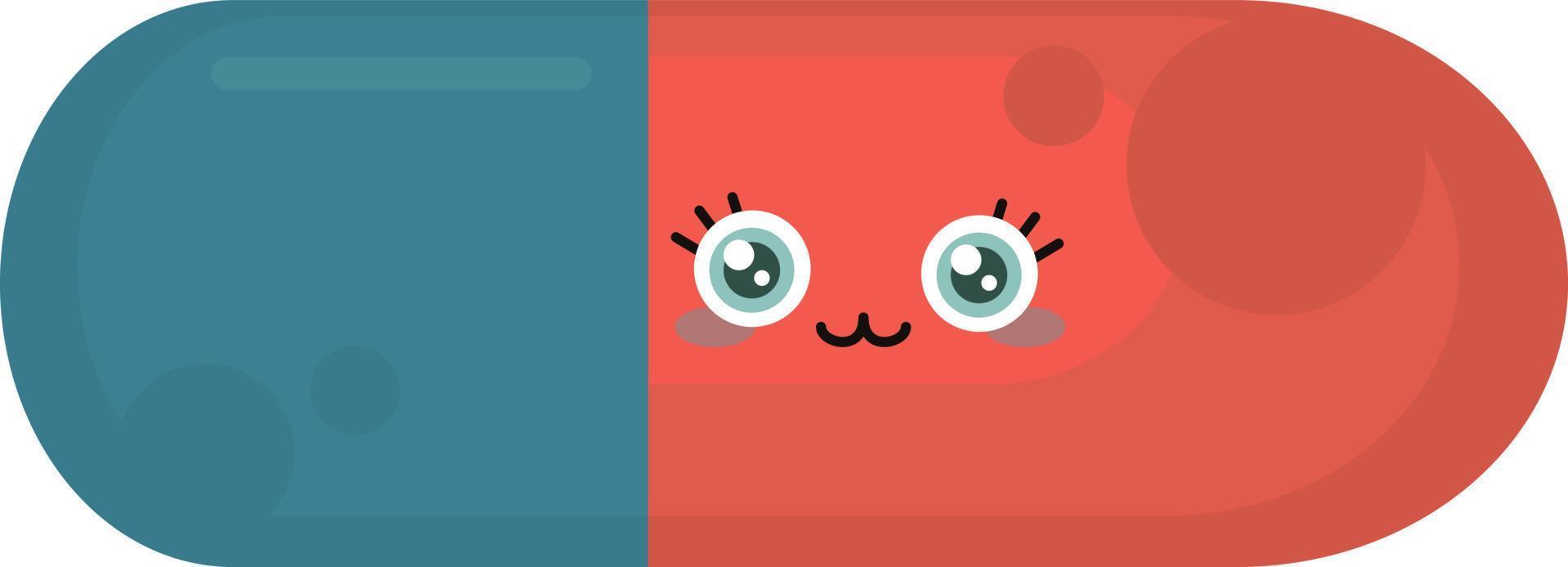 Cute eraser, illustration, vector on white background.