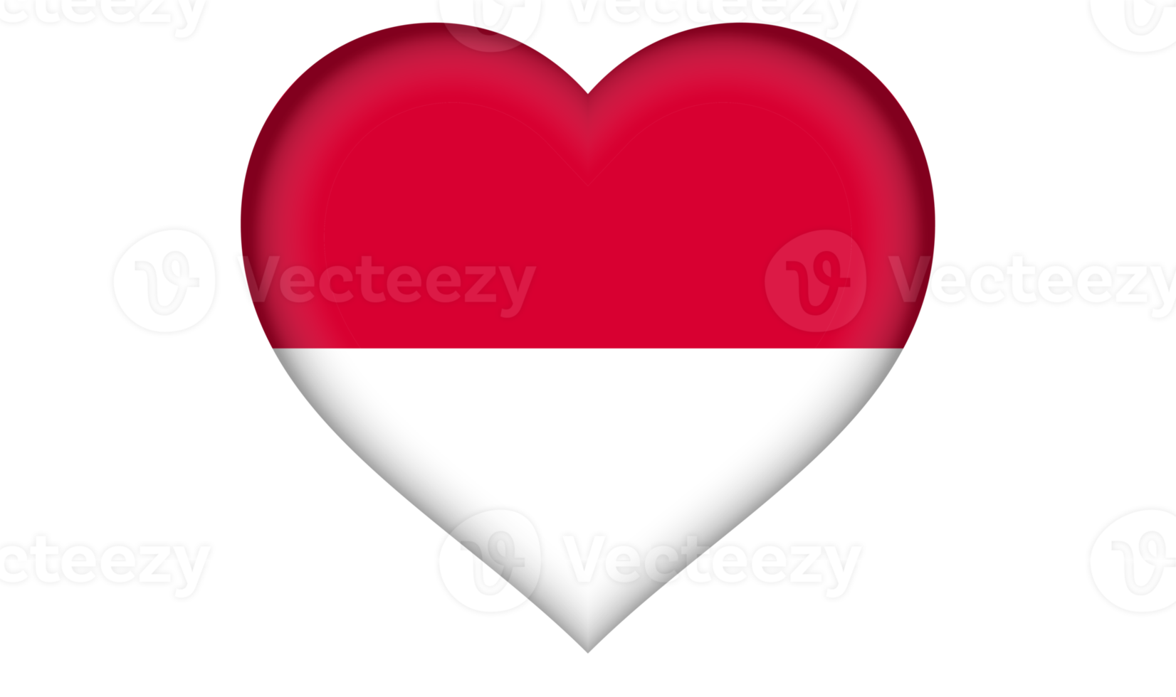 Monaco flag icon in the form a heart png