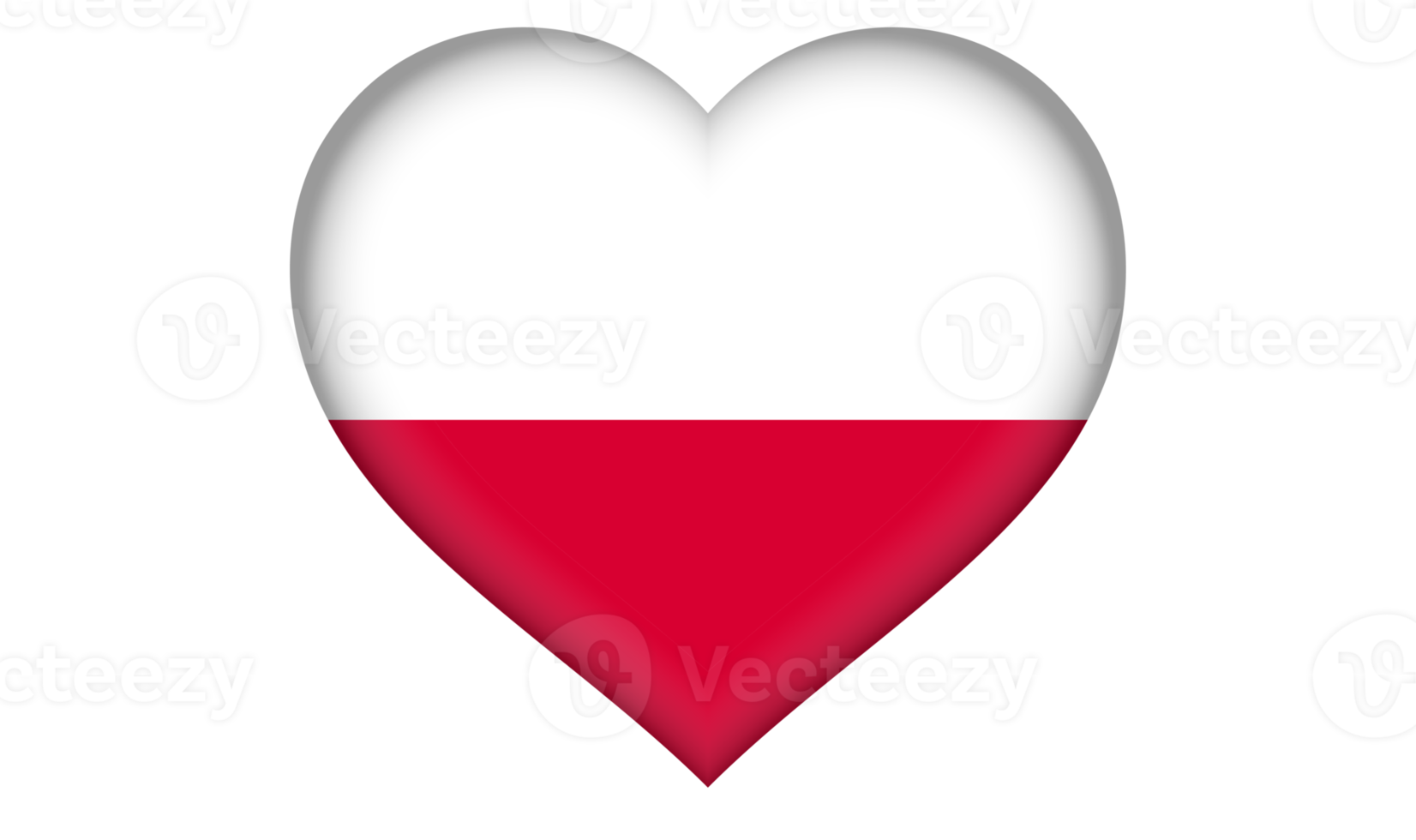 icono de la bandera de polonia en forma de corazón png