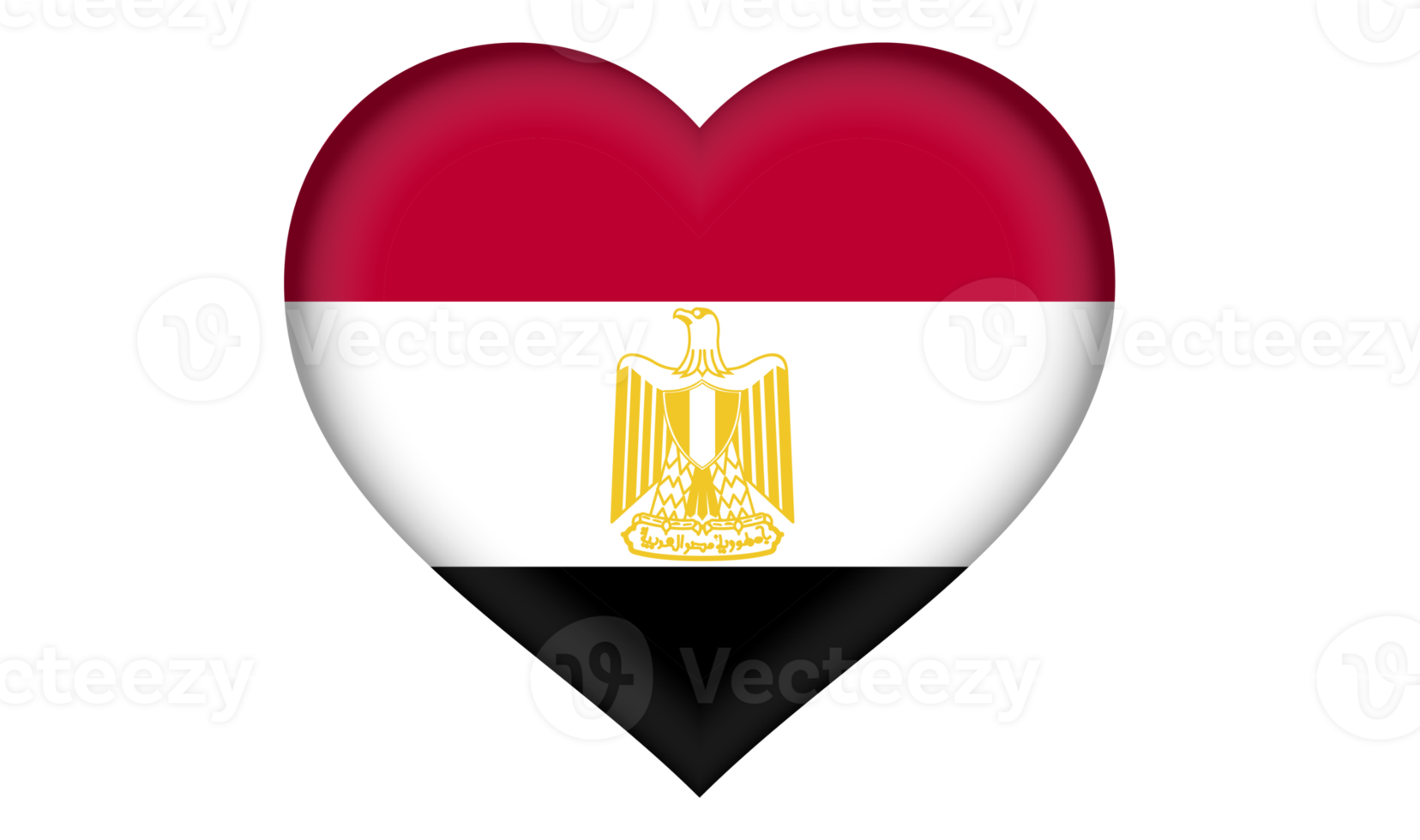 ícone de bandeira do Egito em forma de coração png