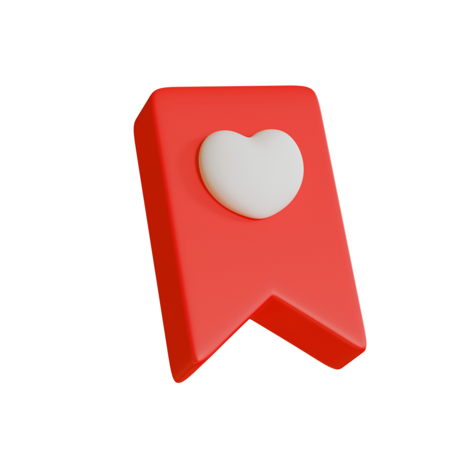 3d bookmark icon for website png