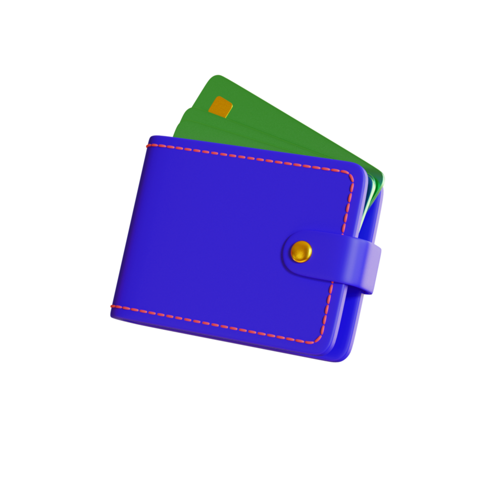 icône de portefeuille 3d png