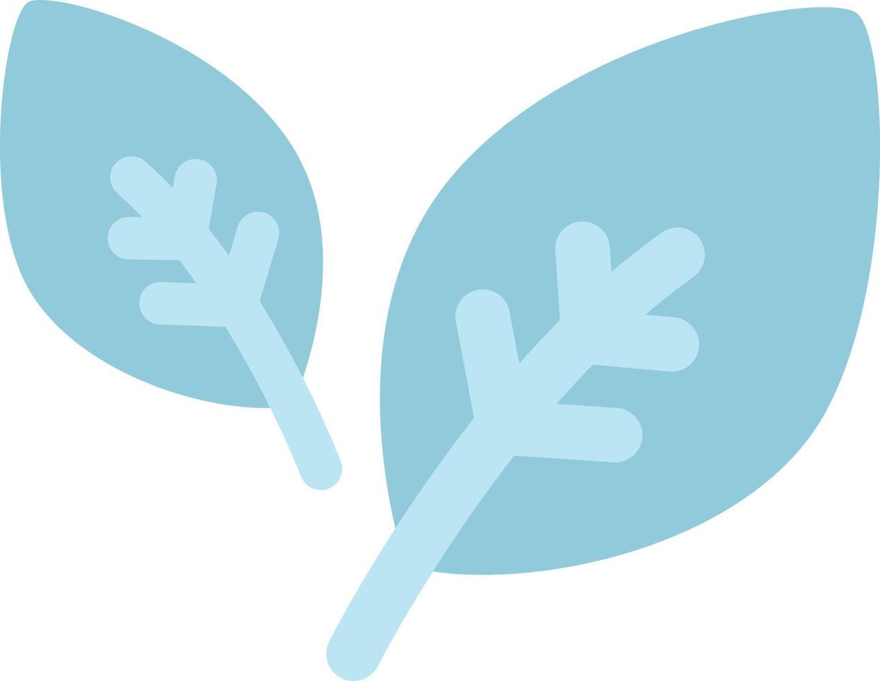 Two green leaves, illustration, vector, on a white background. vector