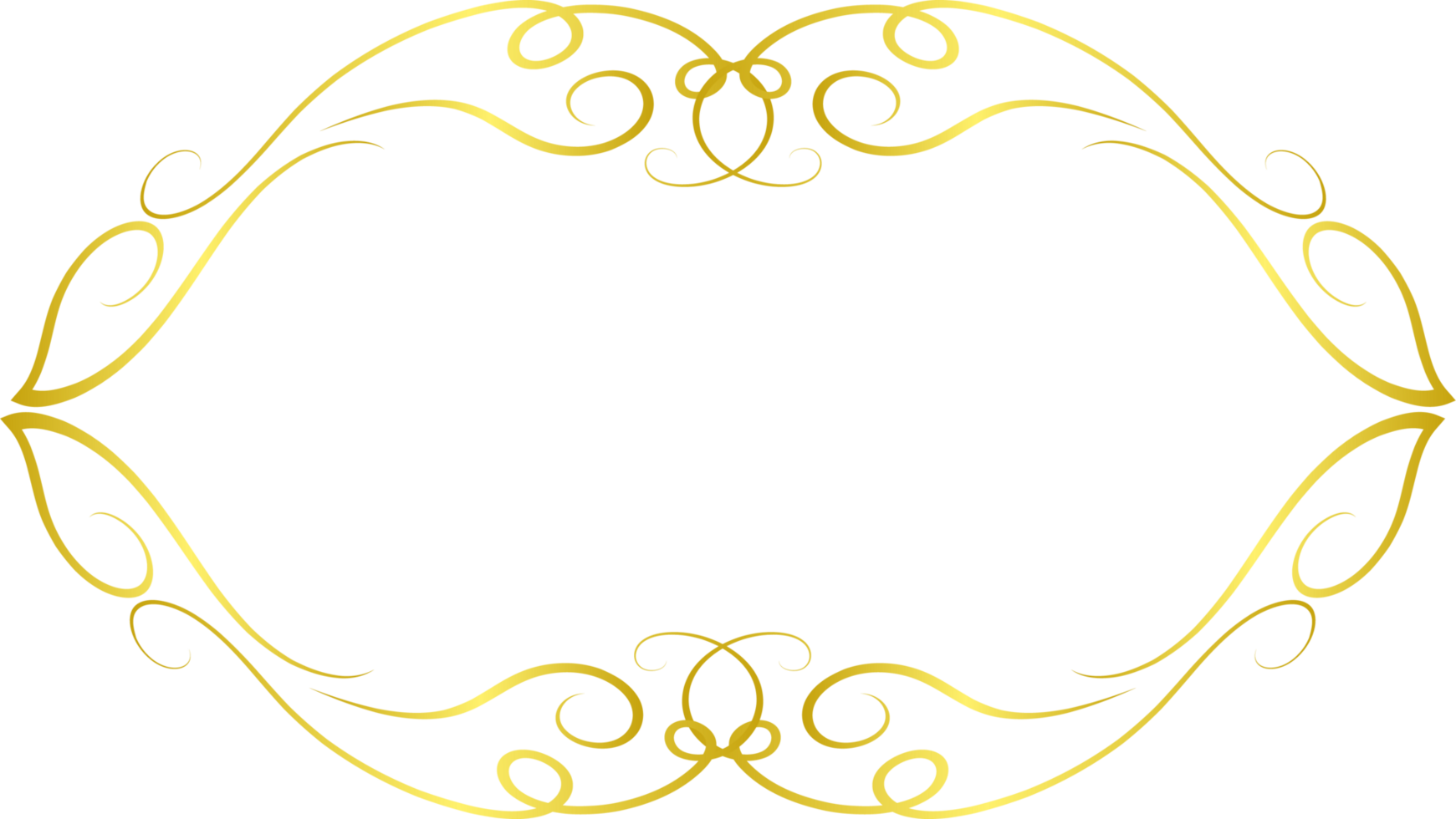 Gold ornament cutout png