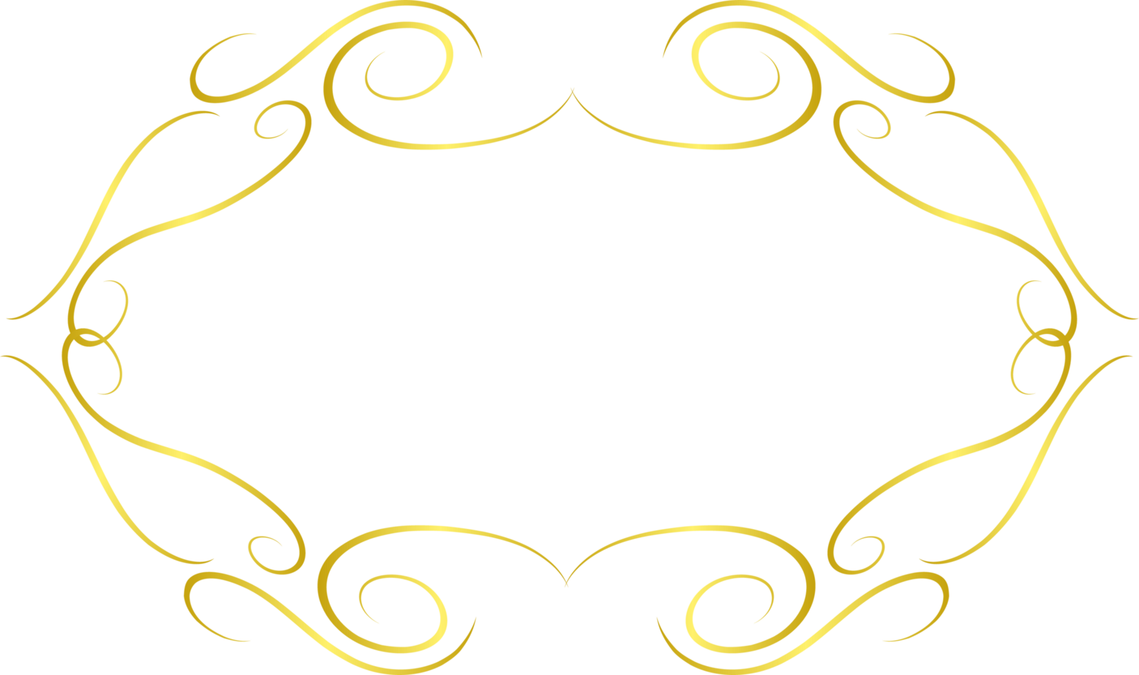 Gold ornament cutout png