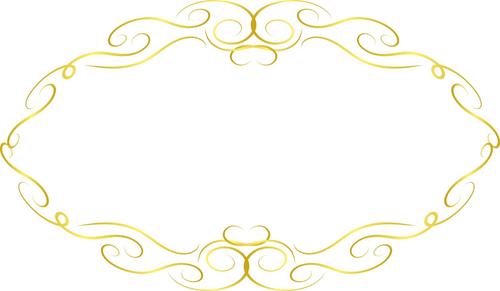 Gold ornament cutout png