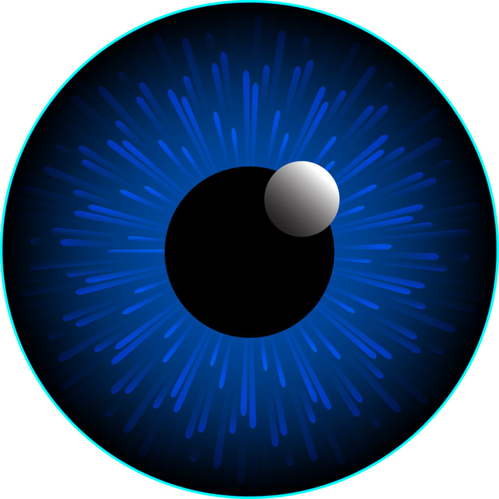 Modern Cybersecurity Technology Blue Eye Cutout png