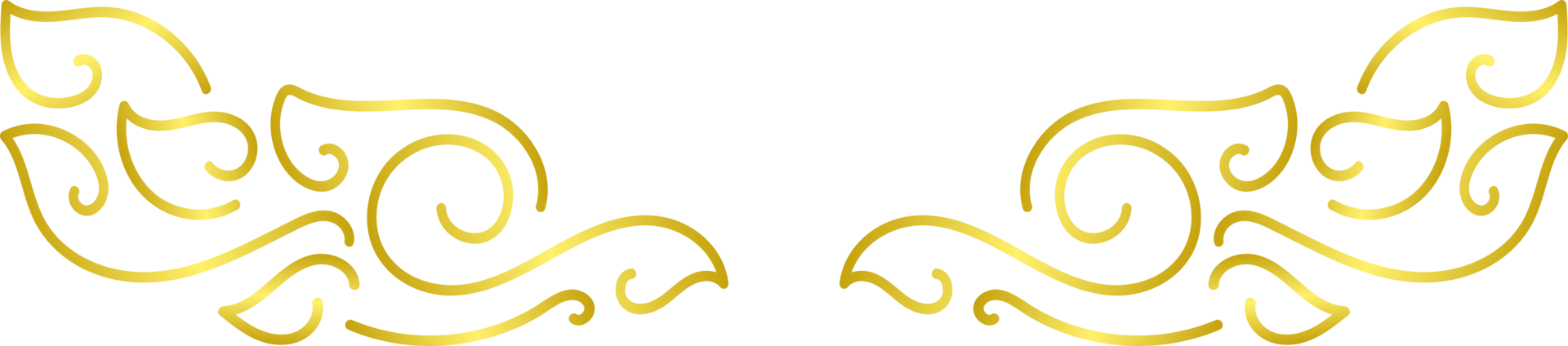 Gold ornament cutout png