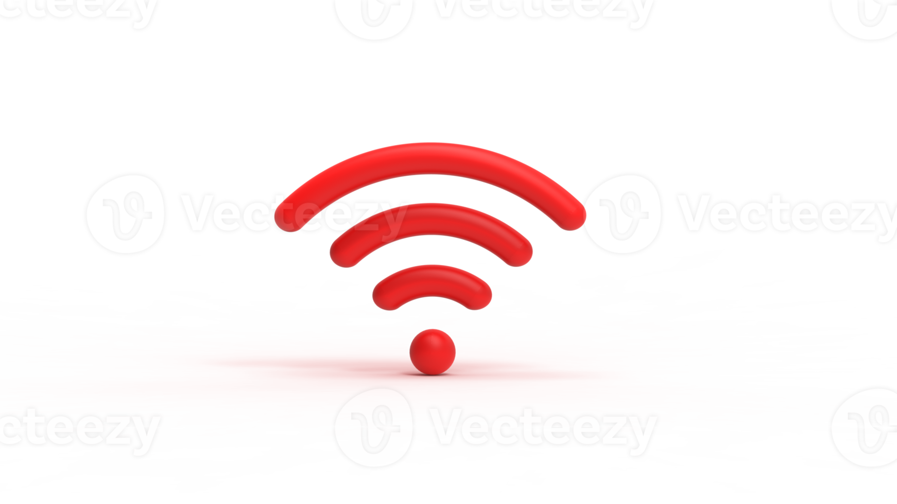 wiFi ikon isolerat på transparent bakgrund. 3d tolkning. png