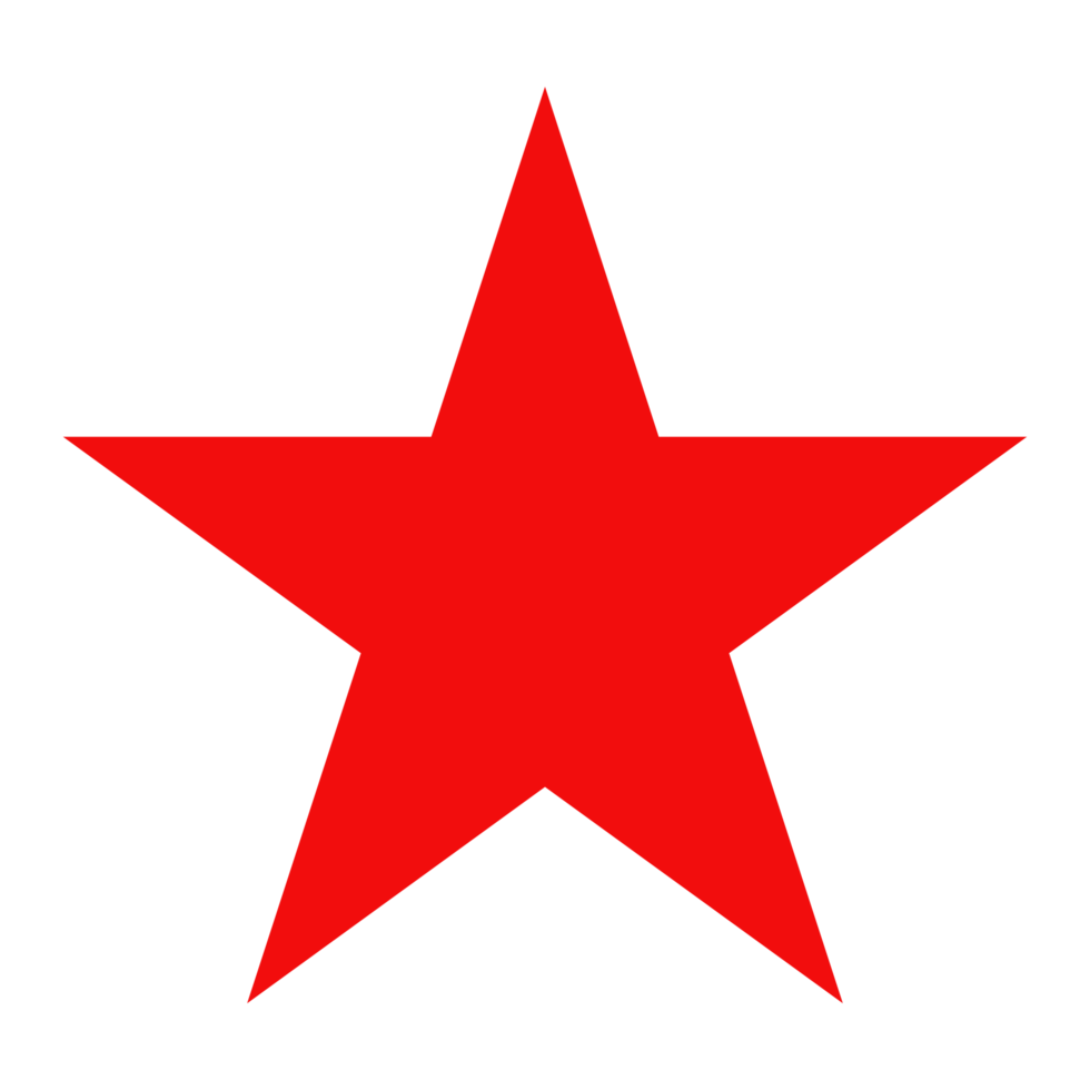 icono de estrella roja png