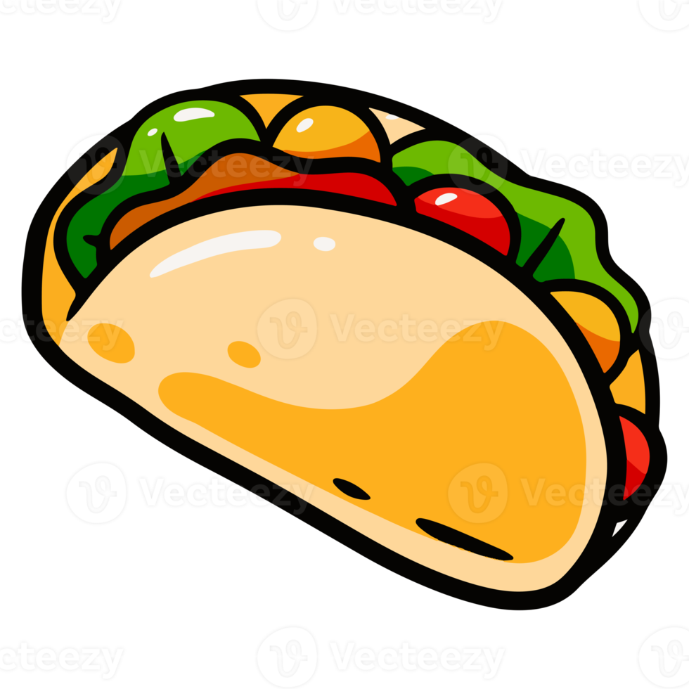 burger för gott snabb mat tema design. hand dragen illustration design png