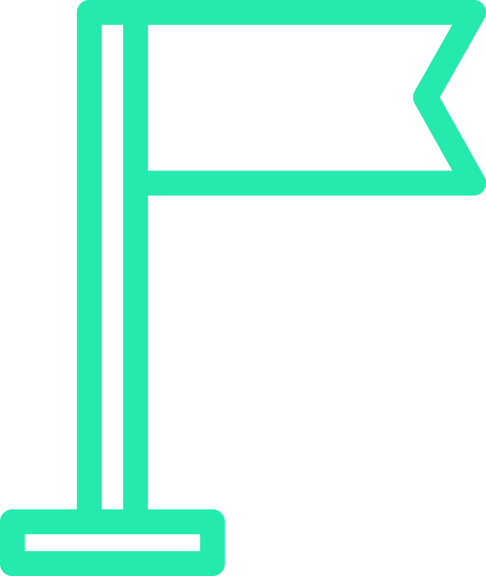 Green flag, illustration, vector on a white background. 13471776 Vector