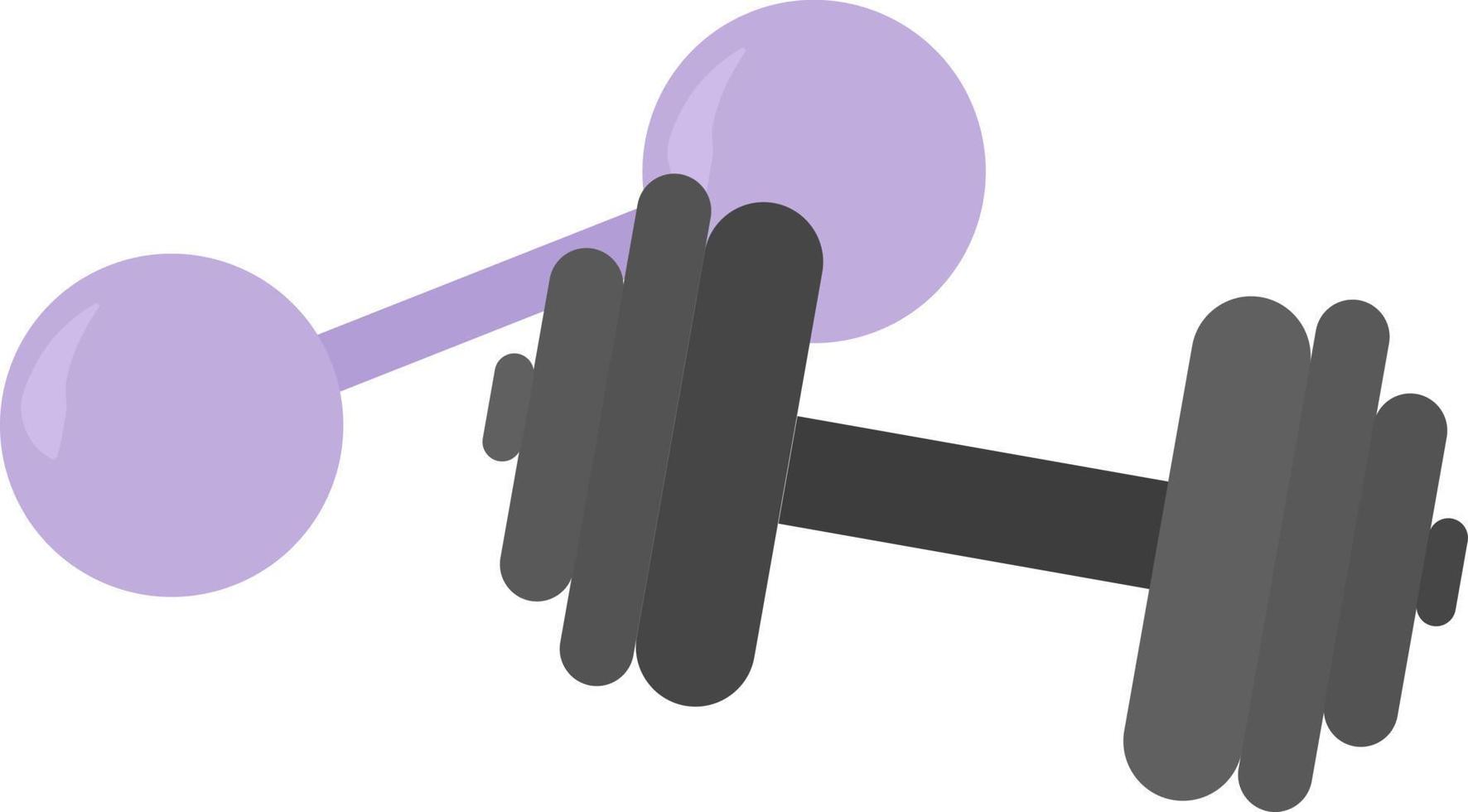 Gym weights, illustration, vector on white background.