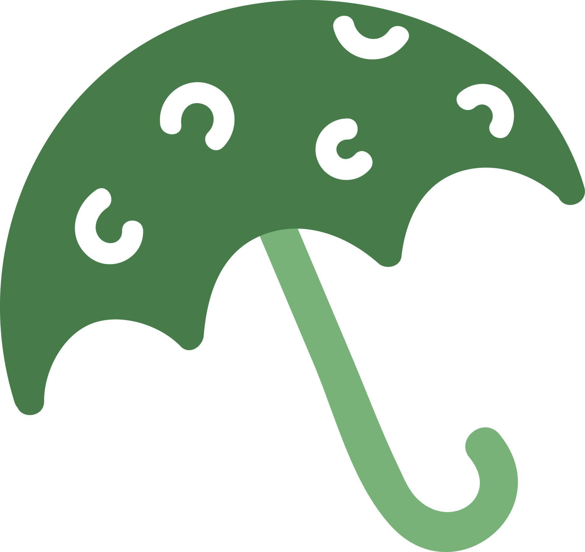 Sun protective umbrella, illustration, vector on a white background