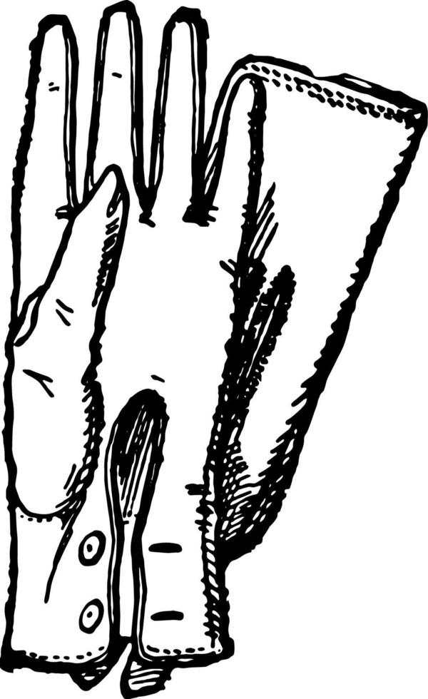una tapa para la mano, grabado antiguo. vector