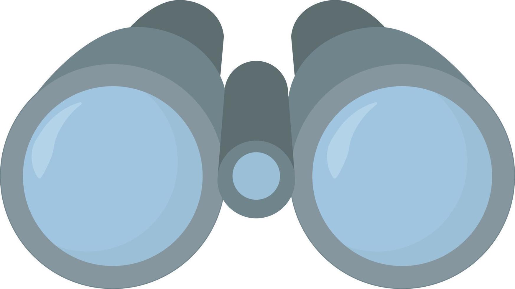Binoculars, illustration, vector on white background.