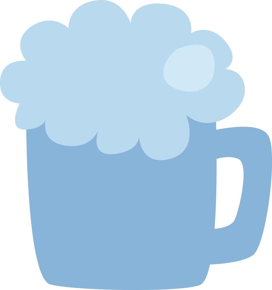 Fathers day beer, illustration, vector on a white background.