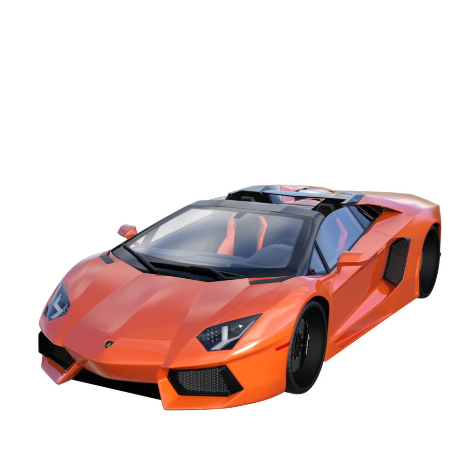 Sport car 3d rendering png