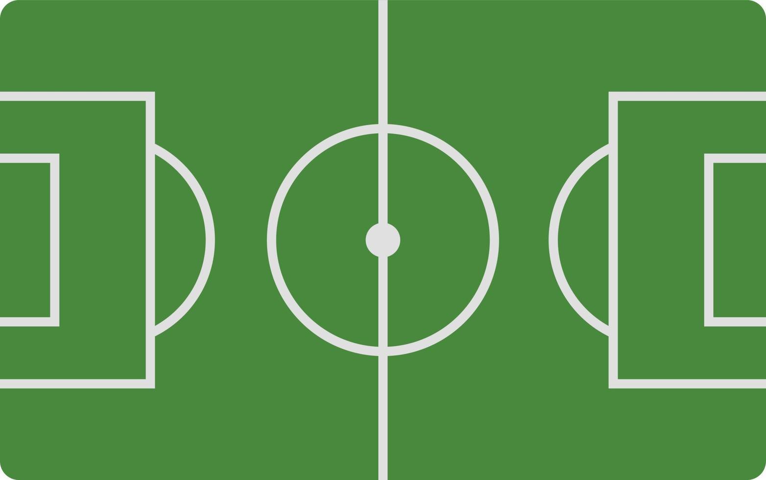 Football field, illustration, vector on white background.