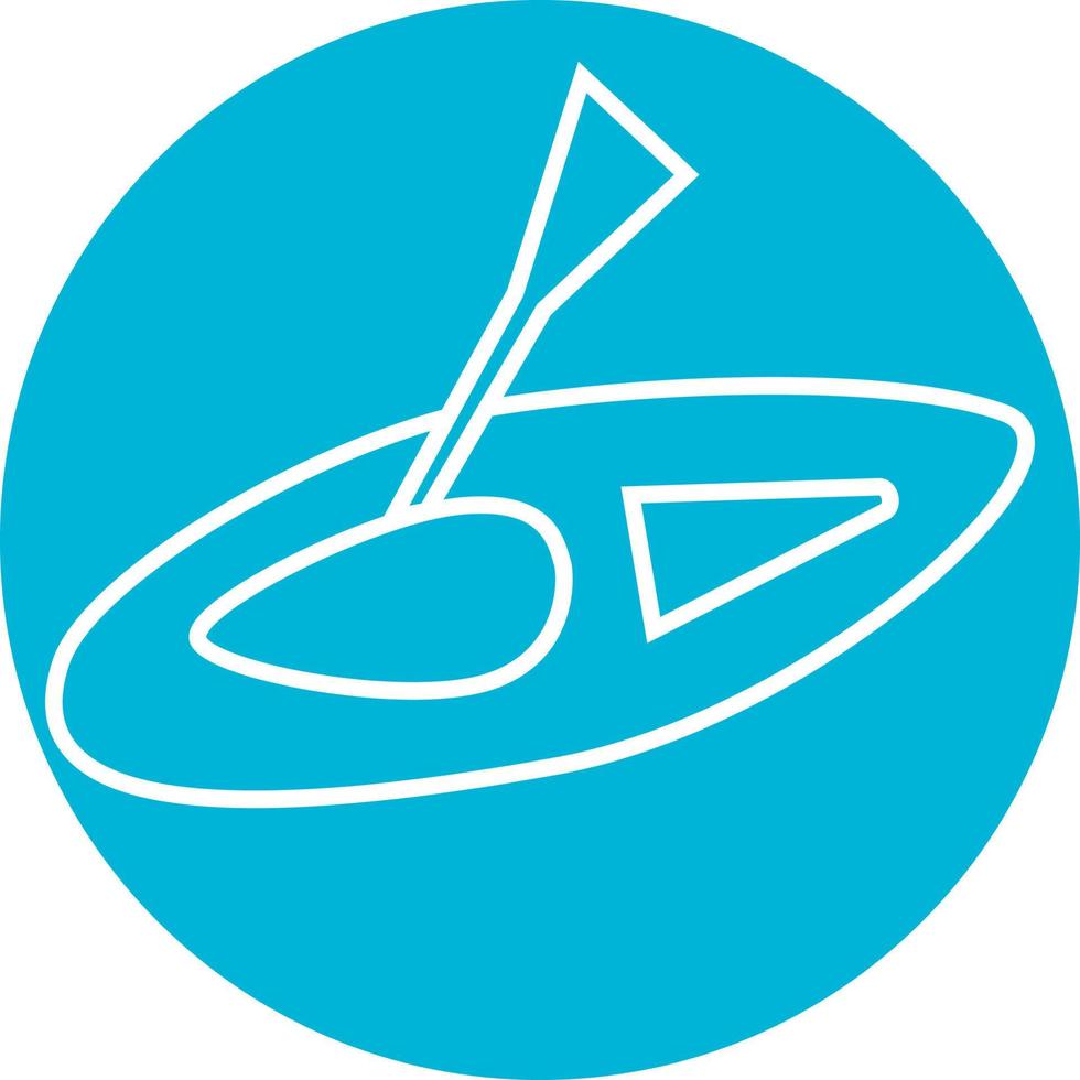 Rowing boat, illustration, vector, on a white background. vector
