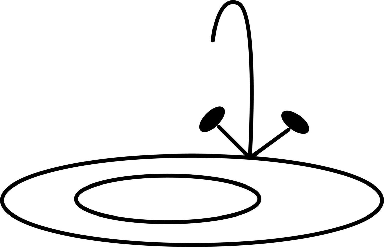 Fregadero de cocina, icono de ilustración, vector sobre fondo blanco.