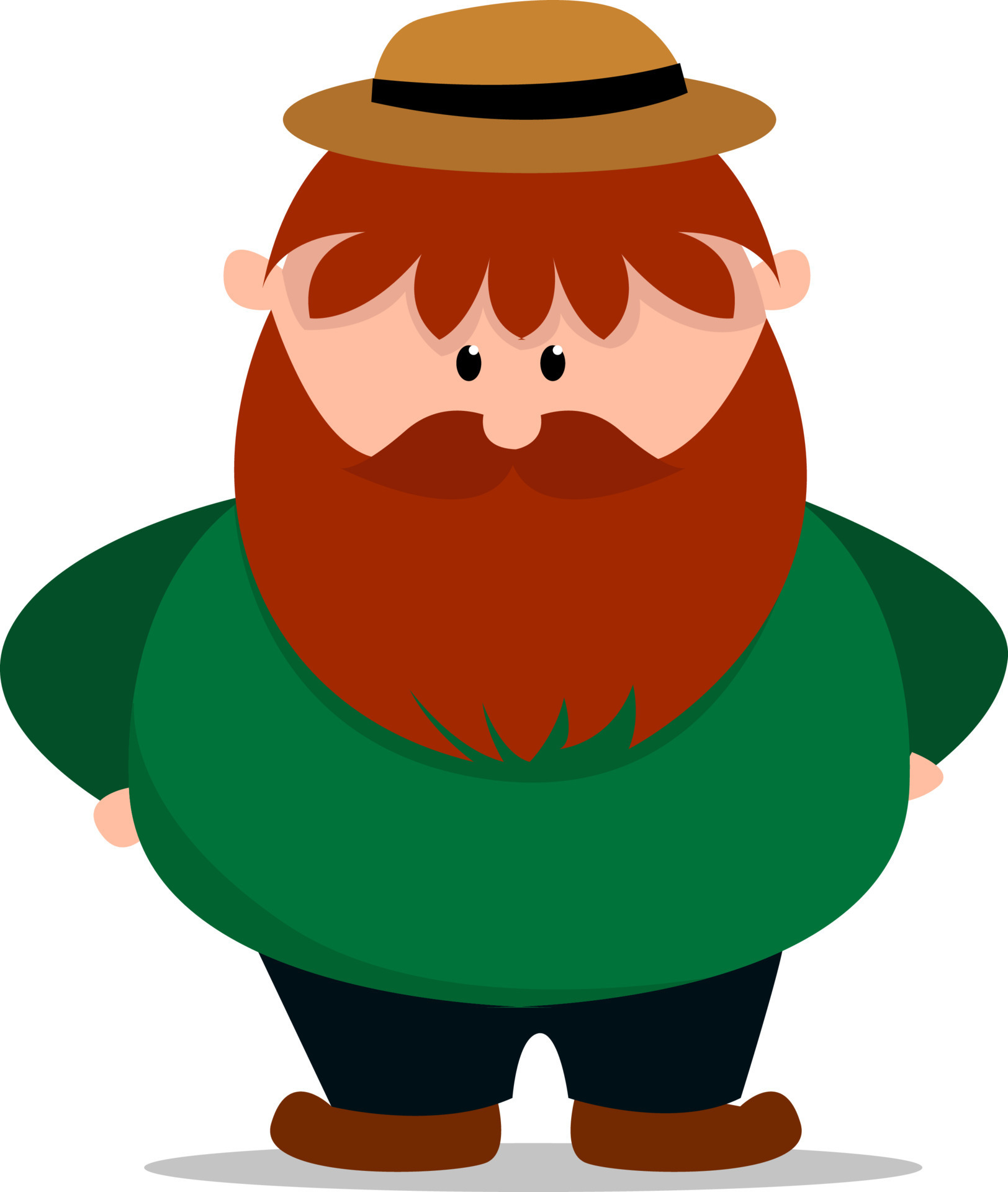 red beard clipart