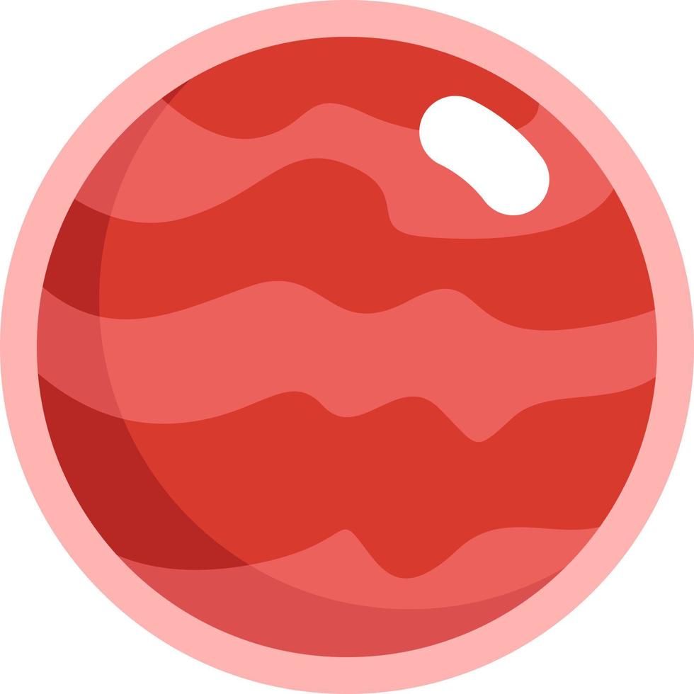 Space Venus, illustration, vector on a white background.