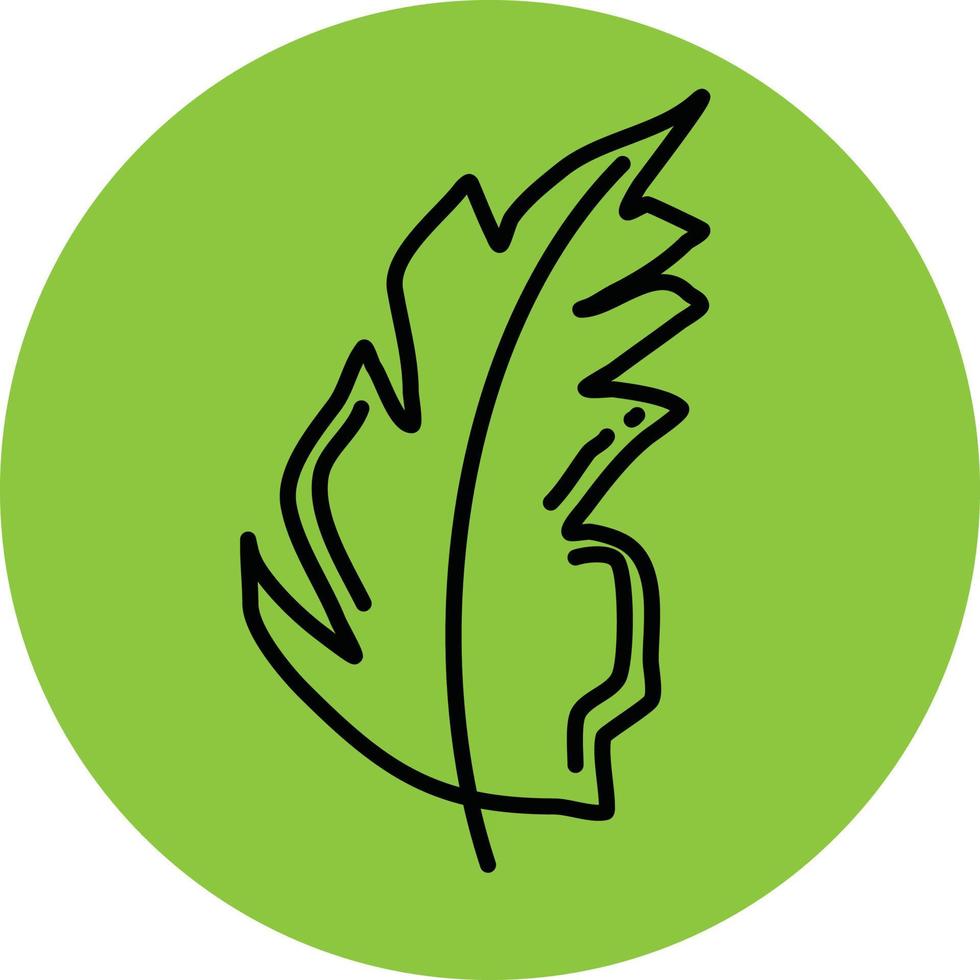 Mint leaf, illustration, vector on a white background