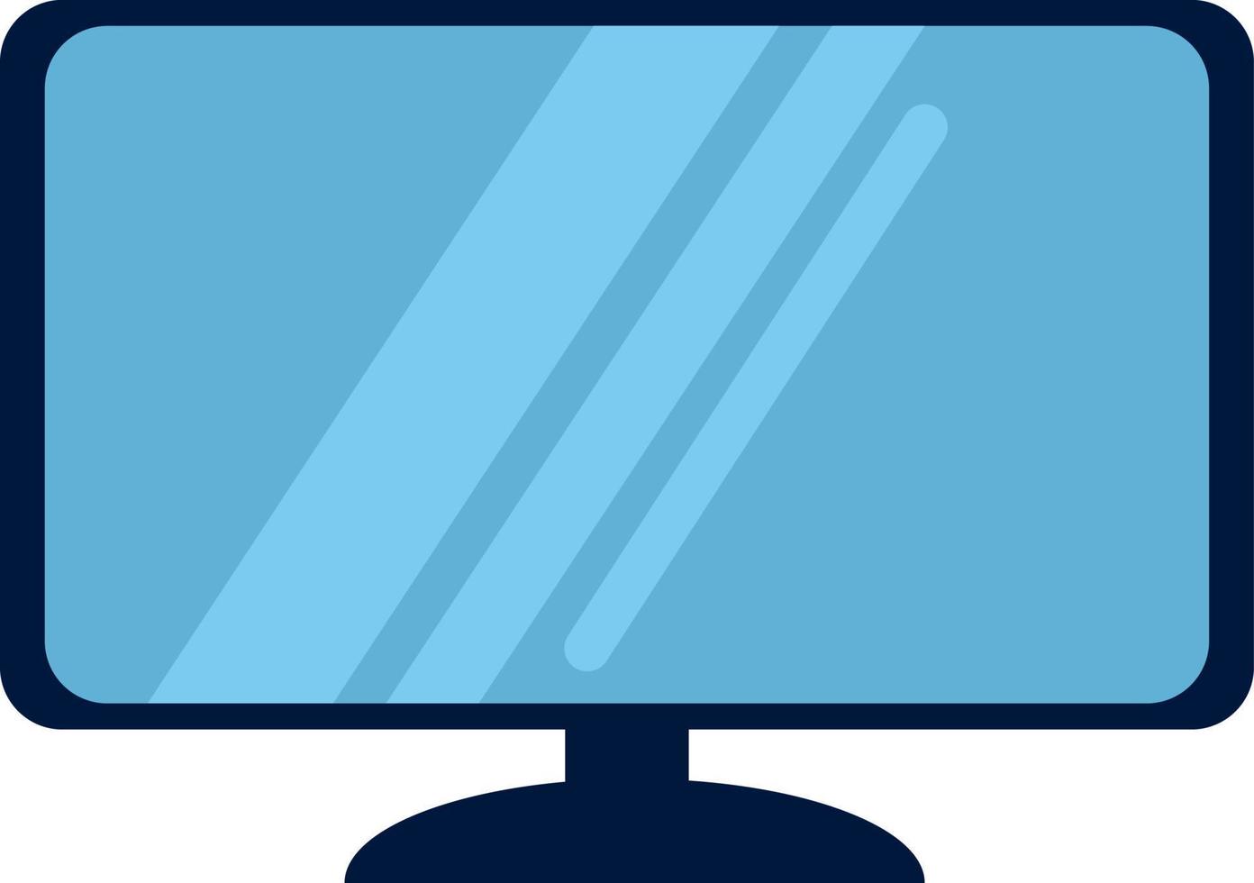 TV set, illustration, vector on white background.
