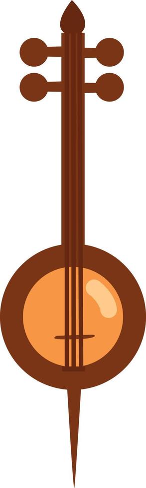 Wooden kemenche, illustration, vector, on a white background. vector