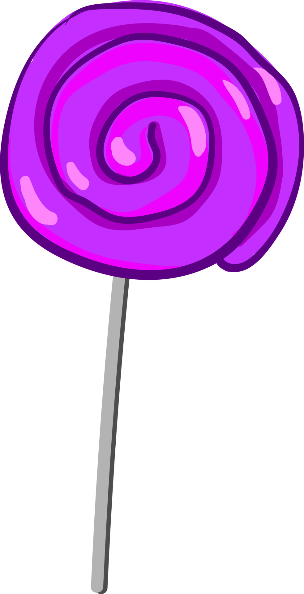 Purple lollipop, illustration, vector on white background. 13472664