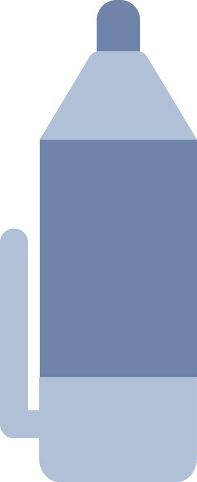 Blue marker, illustration, vector on white background.