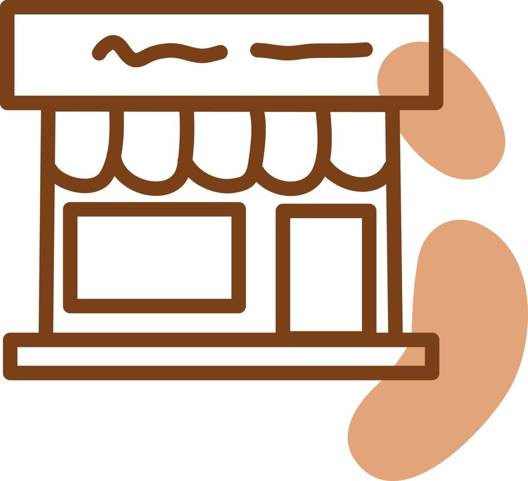 Small bakery business, illustration, vector, on a white background. vector