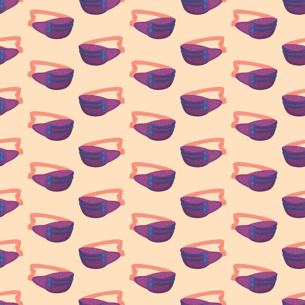Bag pattern, illustration, vector on white background