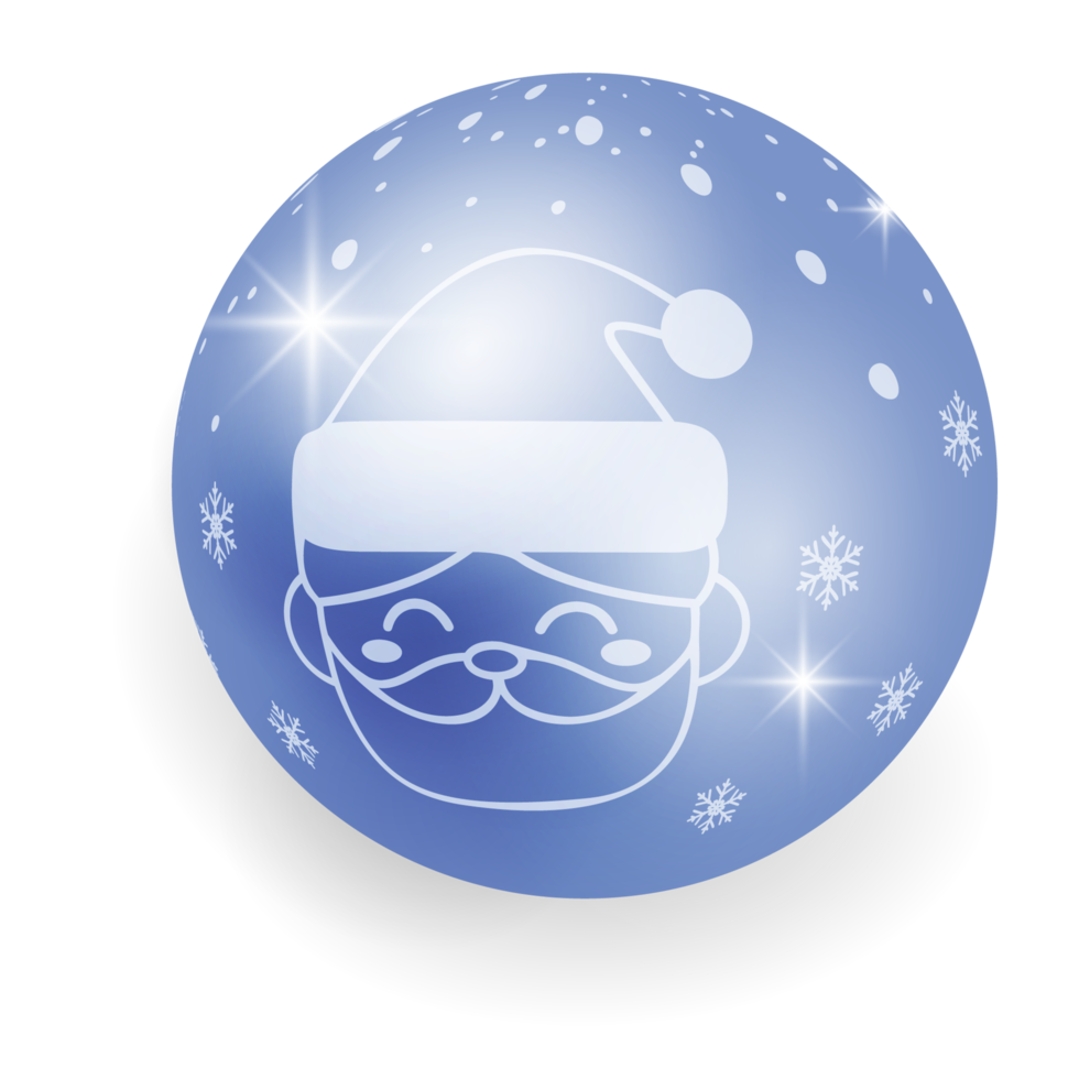 Christmas Ball with Xmas Print and Patterns. png