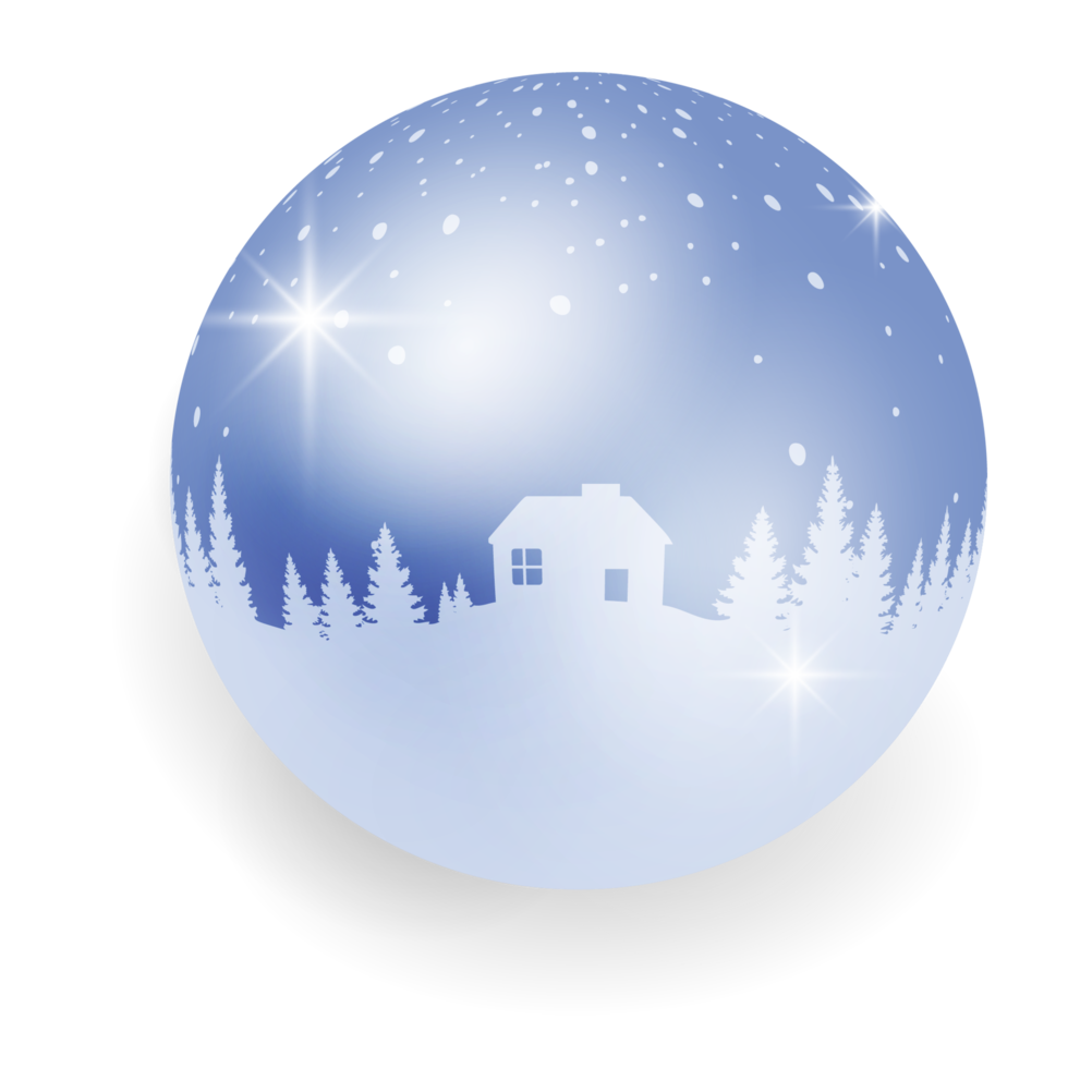 Christmas Ball with Xmas Print and Patterns. png