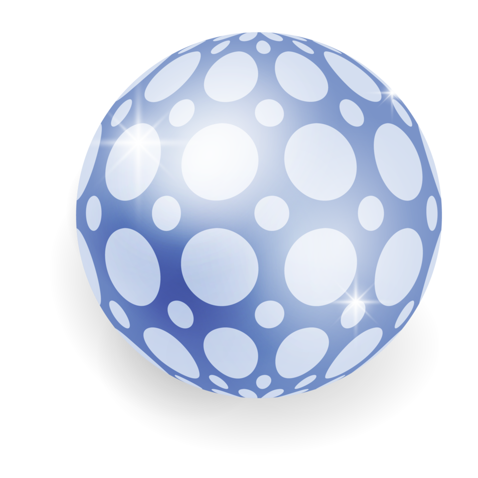 Christmas Ball with Xmas Print and Patterns. png