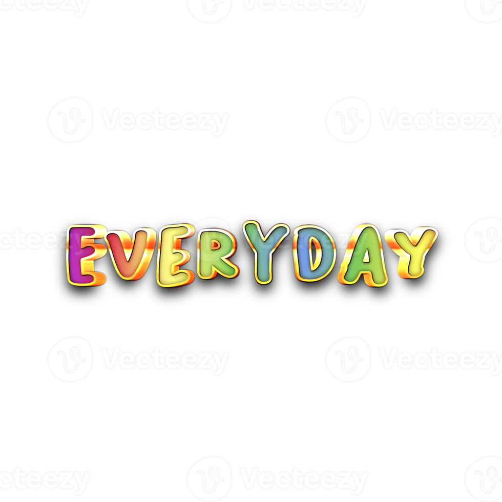 day effect word png