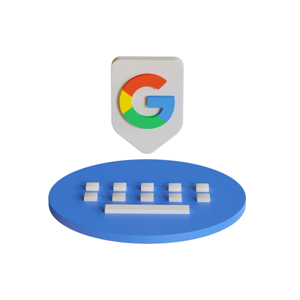 icône de clavier google 3d png