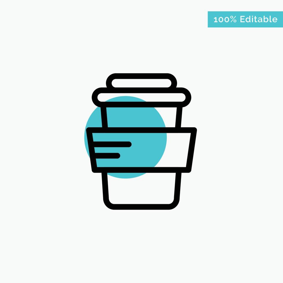 Glass Study Drink turquoise highlight circle point Vector icon