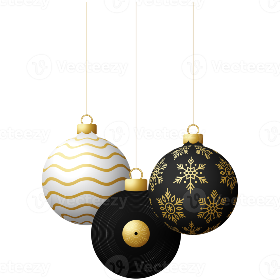 christmas bauble music disc isolated graphic png