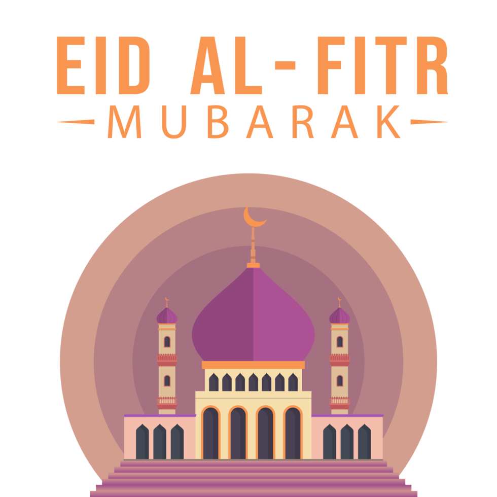 Eid Al-Fitr Mubarak golden text effect on transparent background. Eid Mubarak celebration, the holy festival of Muslims. Muslim mosque, Multicolor shade, purple, golden text effect, golden. png