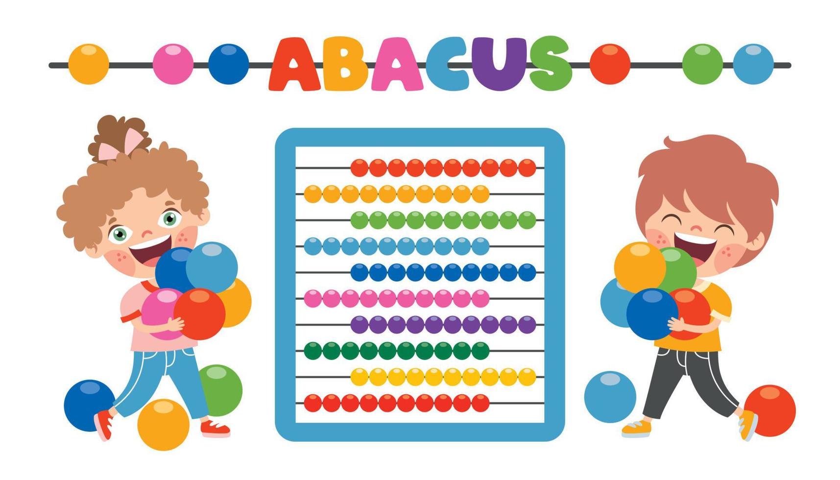 Abacus Toy For Children Education vector